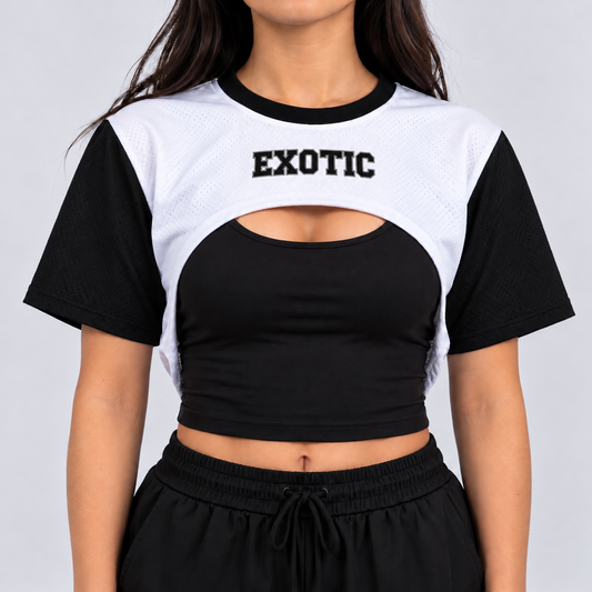 JERSEY CORTA "BLANCO Y NEGRO"