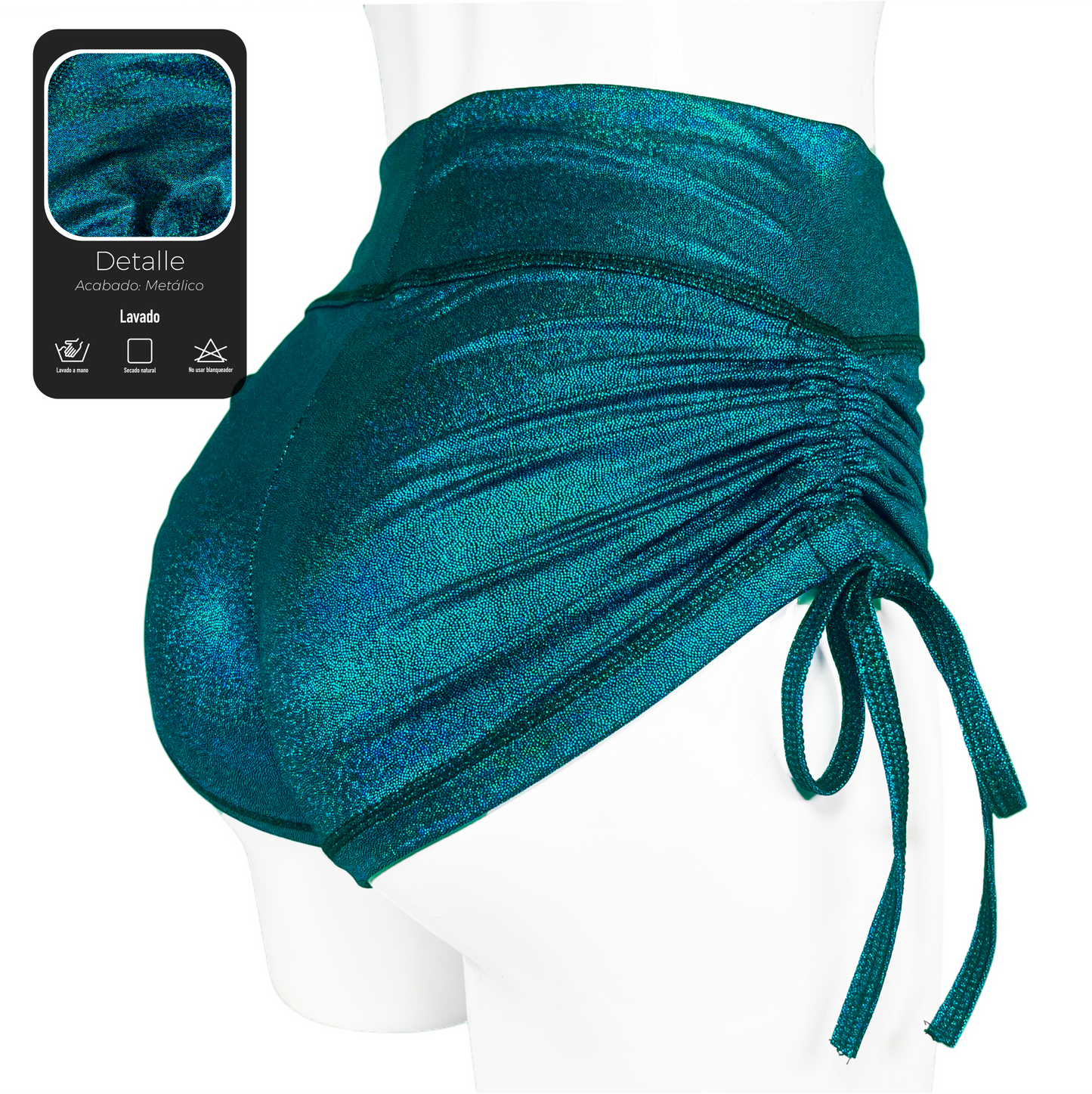 SHORT JARETA "CRYSTAL AQUA"