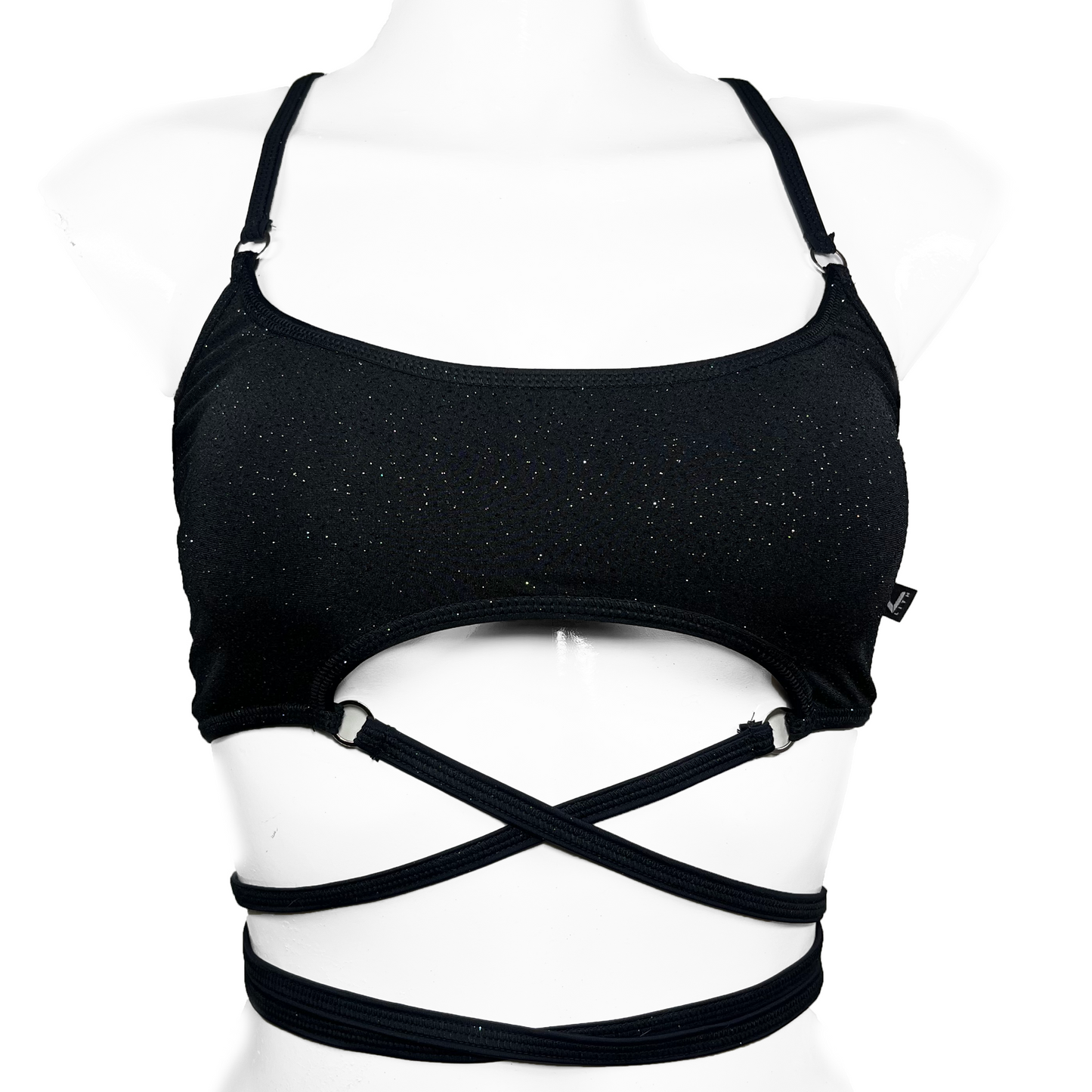 TOP "BLACK GLITTER"