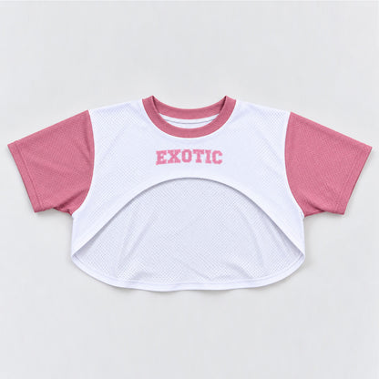 JERSEY CORTA "BLANCO CON ROSA"
