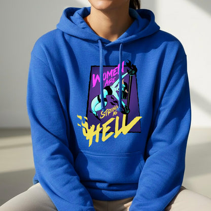 SUDADERA BOLSA Y GORRO AZUL “DANCE IN THE HELL”