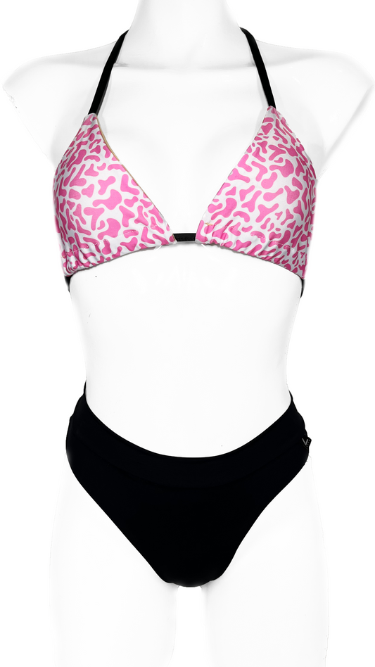 Bikini top "Animal pink"