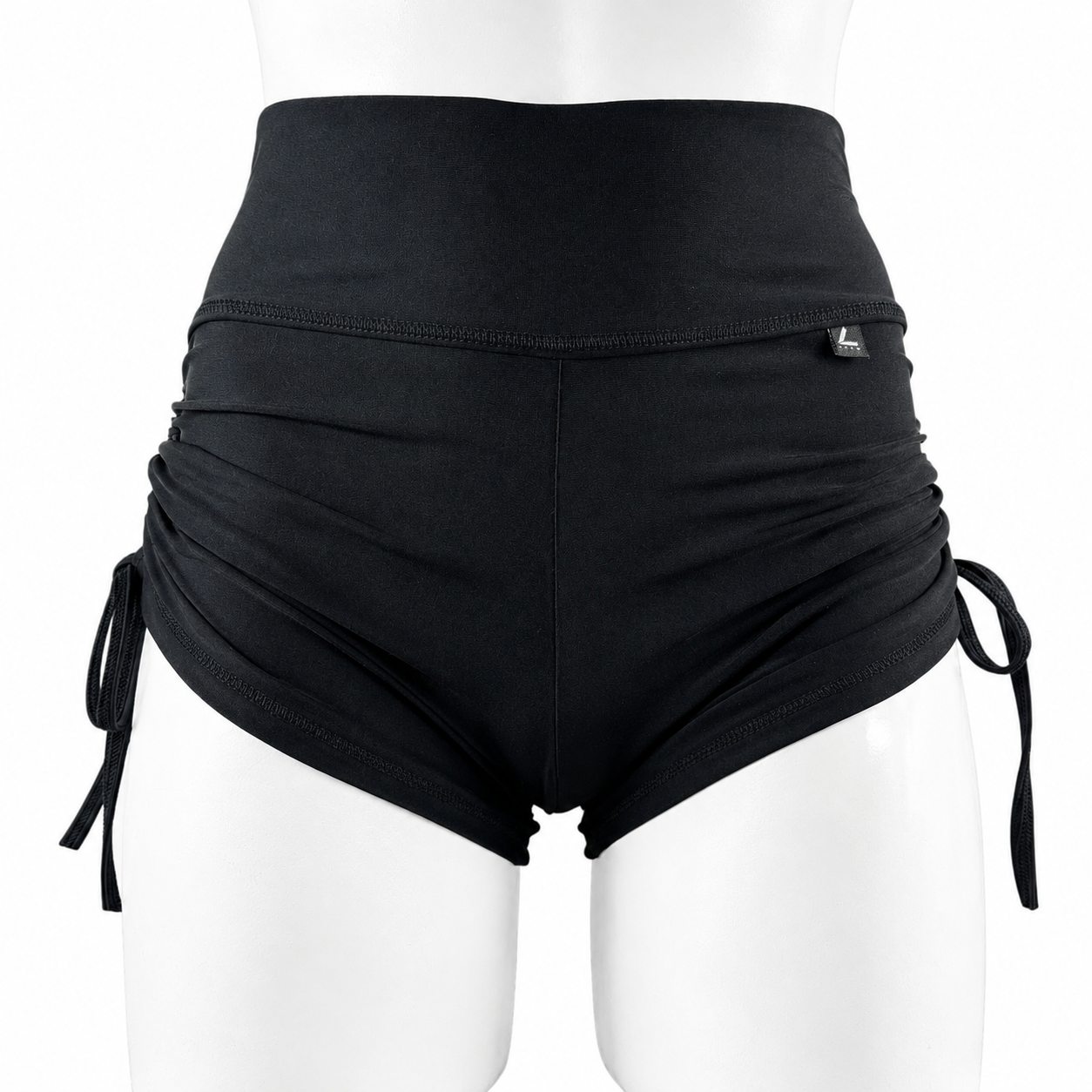 SHORT JARETA "CARBÓN" SATINADO