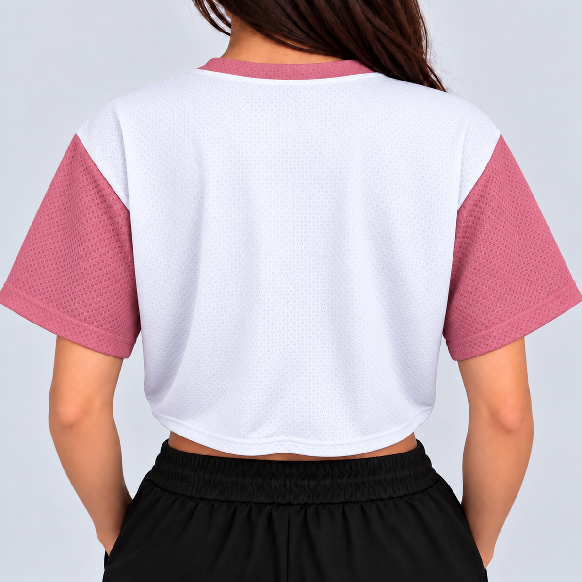 JERSEY CORTA "BLANCO CON ROSA"