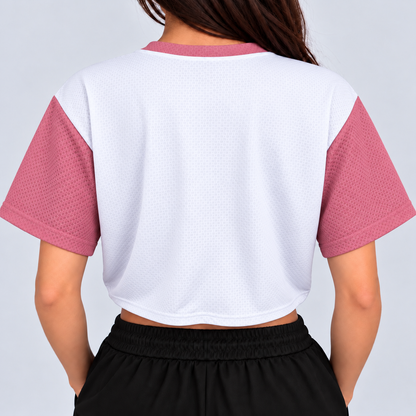 JERSEY CORTA "BLANCO CON ROSA"