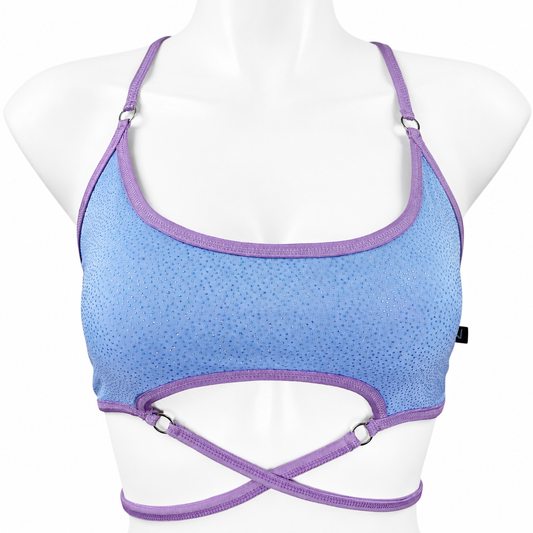 TOP CROIX "BABY BLUE GLITTER"