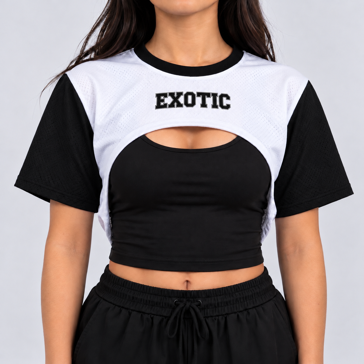 JERSEY CORTA "BLANCO Y NEGRO"