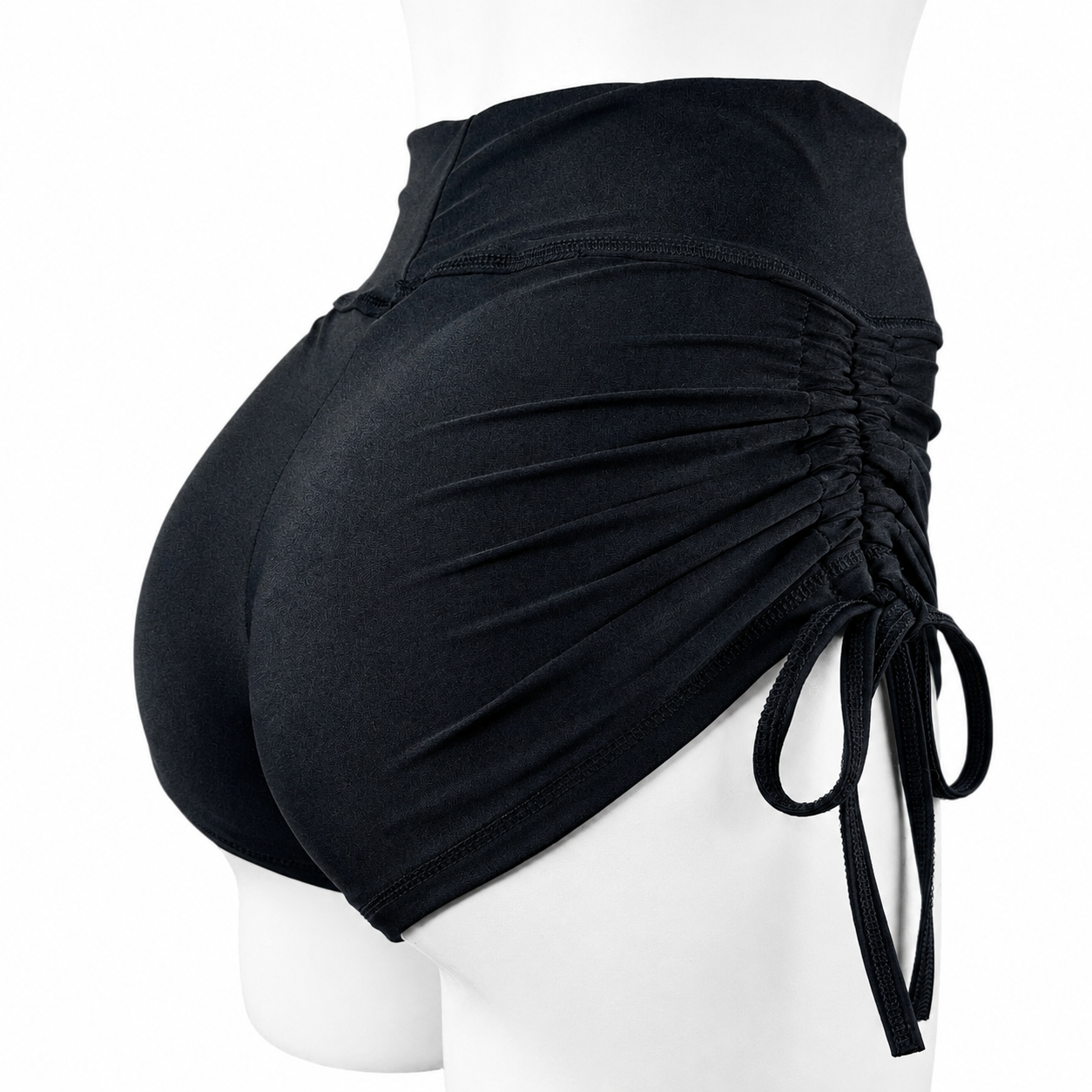 SHORT JARETA "CARBÓN" SATINADO