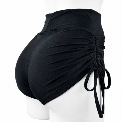 SHORT JARETA "CARBÓN" SATINADO
