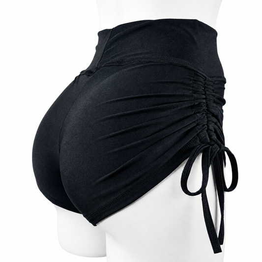 SHORT JARETA "CARBÓN" SATINADO