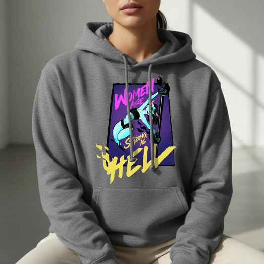 SUDADERA BOLSA Y GORRO JASPE  “DANCE IN THE HELL”