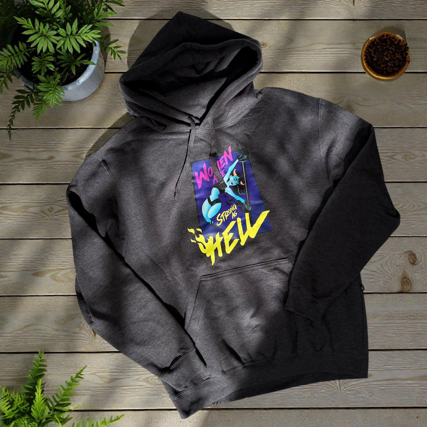 SUDADERA BOLSA Y GORRO NEGRO AZABACHE “DANCE IN THE HELL”