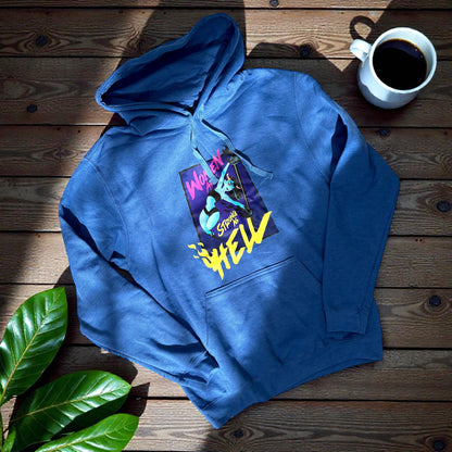 SUDADERA BOLSA Y GORRO AZUL “DANCE IN THE HELL”