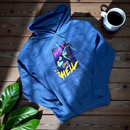 SUDADERA BOLSA Y GORRO AZUL “DANCE IN THE HELL”