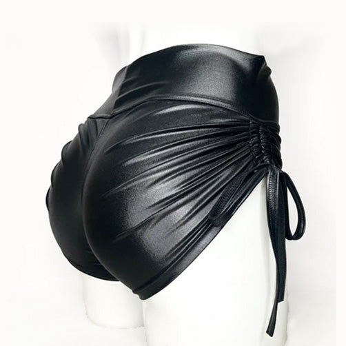 SHORT JARETA "BLACK SHINY" TIPO VINIL