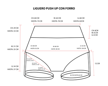 LIGUERO PUSH UP "SANGRIA"