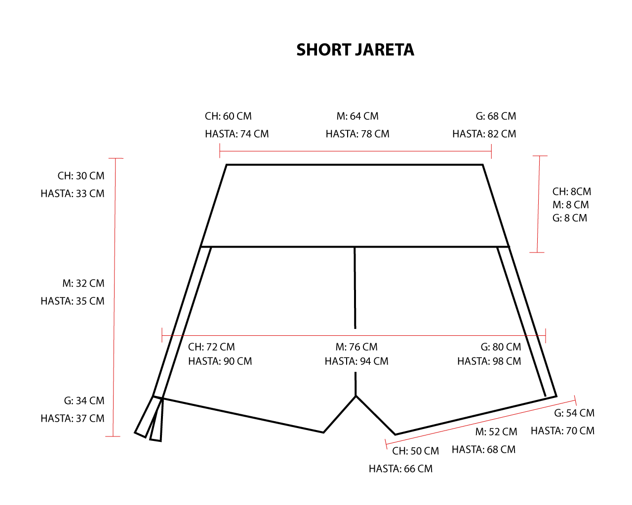 SHORT JARETA "STITCH"